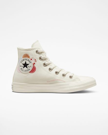 Zapatillas Altas Converse Chuck Taylor All Star Crafted Patchwork Mujer Beige Naranjas Rosas Negras | PE 8L5W4E